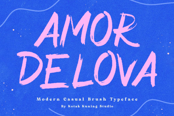 Amor Delova: A Display Font for Creative Campaigns
