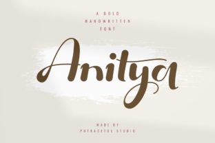 Anitya: A Display Font for Bold Editorial Statements
