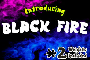 Black Fire: A Playful Font for Creative Crafters