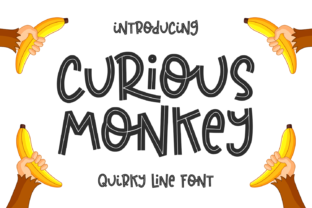 Curious Monkey: A Playful Display Font for Creative Crafters