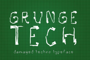 Grunge Tech: A Display Font for Sci-Fi Vibe and Editorial Impact
