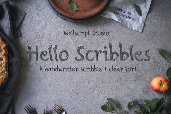 Hello Scribbles: A Display Font for Creative Editorial Design