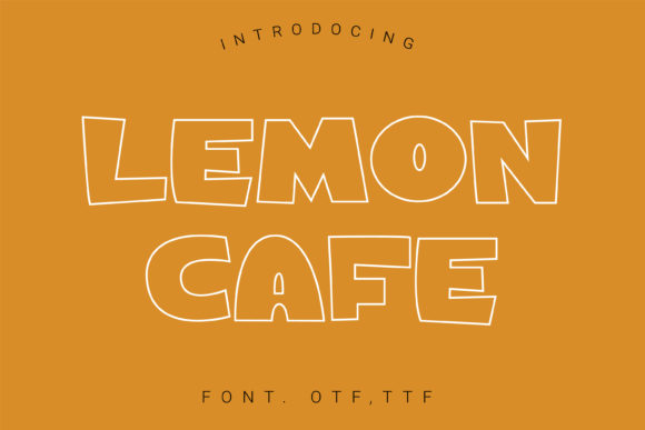 Lemon Cafe: A Vibrant Display Font for Creative Branding