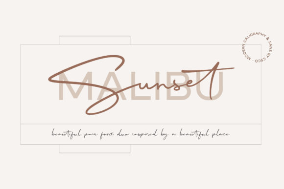Malibu Sunset: The Elegant Font That Elevates Your Brand
