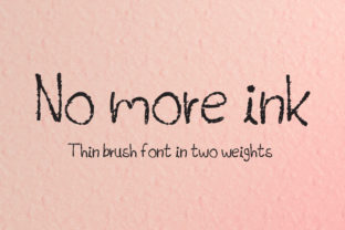 No More Ink: A Playful Display Font for Digital Creativity