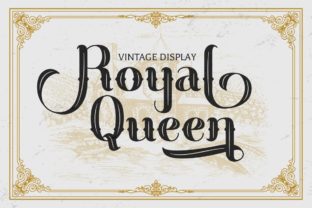 Royal Queen: A Vintage Display Font for Editorial Elegance