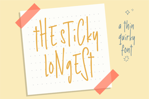 The Sticky Longest: A Display Font for Creative Campaigns