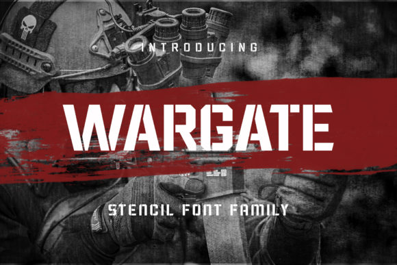 Wargate: A Bold Display Font for Editorial Design and Branding